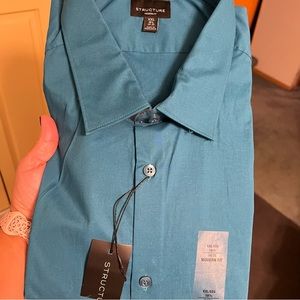Men’s blue dress shirt